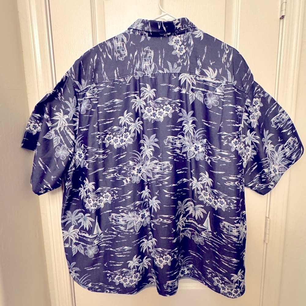 Tommy Bahama Men's Coconut Point Midnight Sails IslandZone® Shirt 3XLB - EUC - Picture 3 of 11
